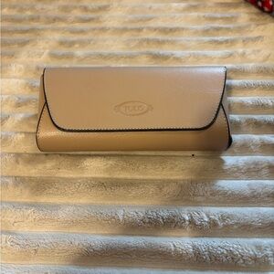 Designer Tod's Sunglasses w/ Woven Detail & Beige Leather Case - Made in Italy